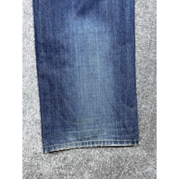 Vigoss Studio Cody Jeans Mens Size 44x34 Blue Cotton Distressed Denim Button Fly - Picture 12 of 16